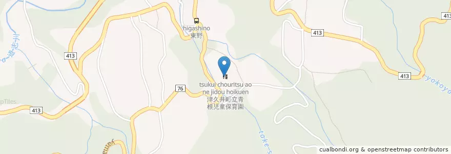Mapa de ubicacion de 相模原市立青根児童保育園 en 일본, 가나가와현, 相模原市, 緑区.