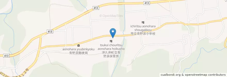 Mapa de ubicacion de 津久井町立青野原保育所 en Jepun, 神奈川県, 相模原市, 緑区.