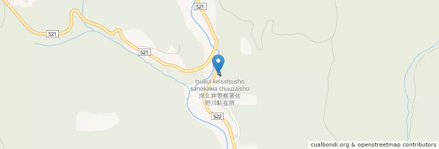 Mapa de ubicacion de 津久井警察署佐野川駐在所 en ژاپن, 神奈川県, 相模原市, 緑区.