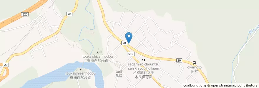 Mapa de ubicacion de 津久井警察署千木良駐在所 en ژاپن, 神奈川県, 相模原市, 緑区.