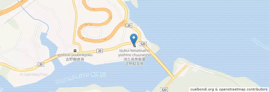 Mapa de ubicacion de 津久井警察署吉野駐在所 en 일본, 가나가와현, 相模原市, 緑区.