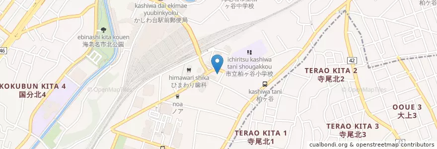 Mapa de ubicacion de 海老名警察署かしわ台駅前交番 en 日本, 神奈川県, 海老名市.