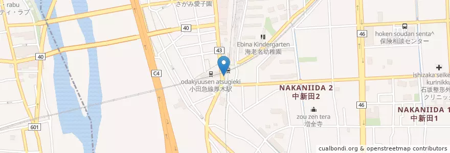 Mapa de ubicacion de 海老名警察署海西交番 en Япония, Канагава, Эбина.
