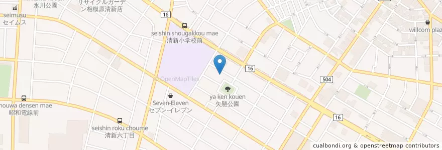 Mapa de ubicacion de 清心幼稚園 en Япония, Канагава, Сагамихара, Тюо.