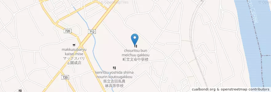 Mapa de ubicacion de 町立文命中学校 en 日本, 神奈川県, 足柄上郡, 開成町.