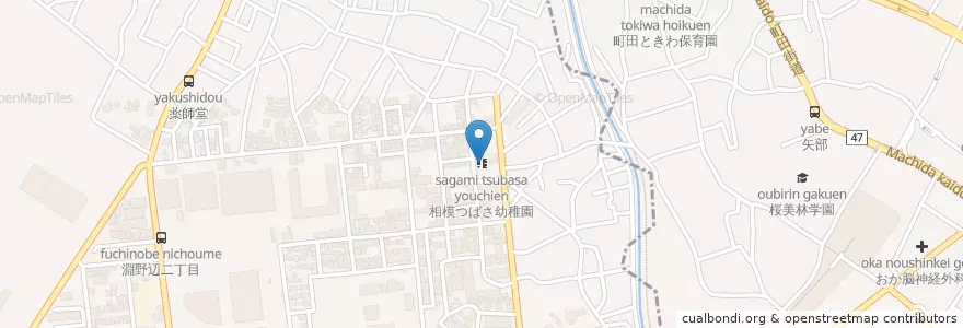 Mapa de ubicacion de 相模つばさ幼稚園 en اليابان, كاناغاوا, 相模原市.