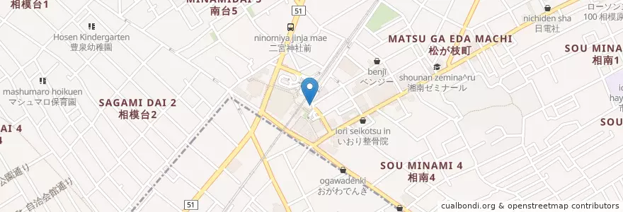 Mapa de ubicacion de 相模原南警察署相南交番 en 일본, 가나가와현, 相模原市, 南区.