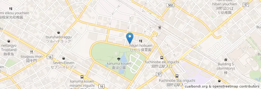 Mapa de ubicacion de 相模原市立図書館 en 일본, 가나가와현, 相模原市, 中央区.