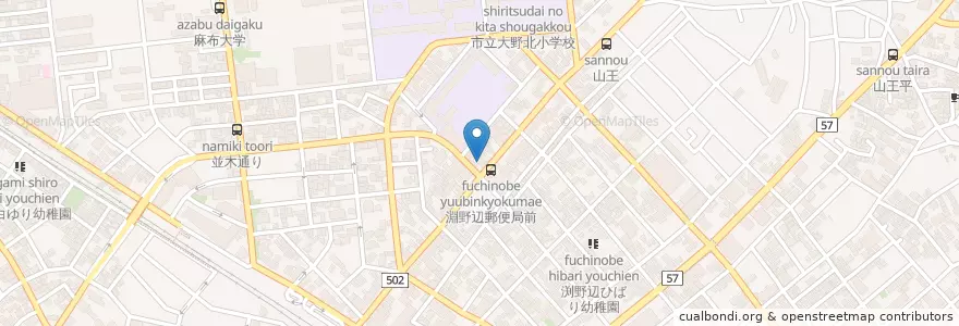 Mapa de ubicacion de 相模原市立幸町児童館 en 일본, 가나가와현, 相模原市, 中央区.