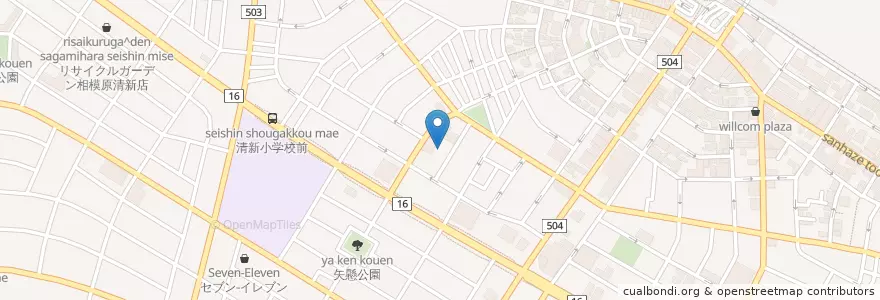 Mapa de ubicacion de 相模原市立相模原保育園 en 일본, 가나가와현, 相模原市, 中央区.