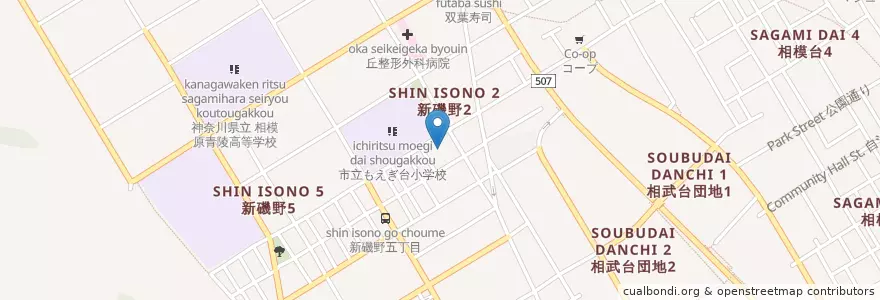 Mapa de ubicacion de 相模原市立相武台保育園 en Japan, 神奈川県, 相模原市, 南区.
