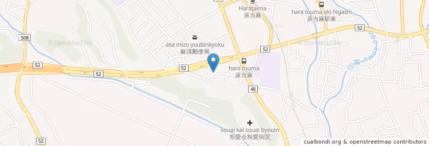 Mapa de ubicacion de 相模原市立麻溝保育園 en Japon, Préfecture De Kanagawa, 相模原市, 南区.