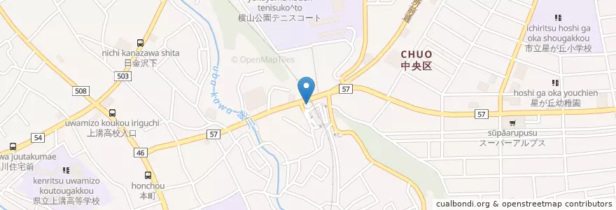 Mapa de ubicacion de 相模原警察署上溝駅前交番 en Japonya, 神奈川県, 相模原市, 中央区.
