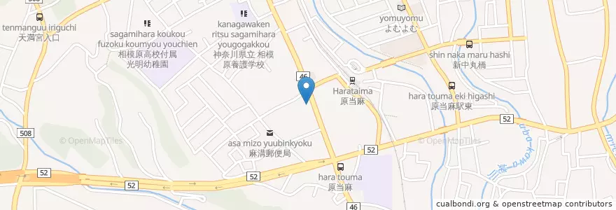 Mapa de ubicacion de 相模原警察署麻溝交番 en 日本, 神奈川縣, 相模原市, 南区.