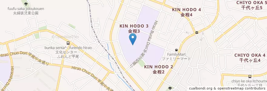 Mapa de ubicacion de 県立麻生高等学校 en Japan, Kanagawa Prefecture, Kawasaki.