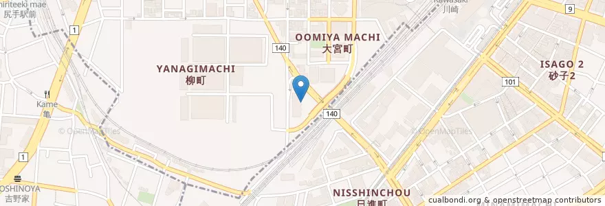 Mapa de ubicacion de 石心会川崎幸病院 en 日本, 神奈川県, 川崎市.