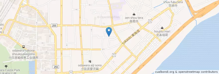 Mapa de ubicacion de 神奈川労働局小田原労働基準監督署 en 日本, 神奈川縣, 小田原市.