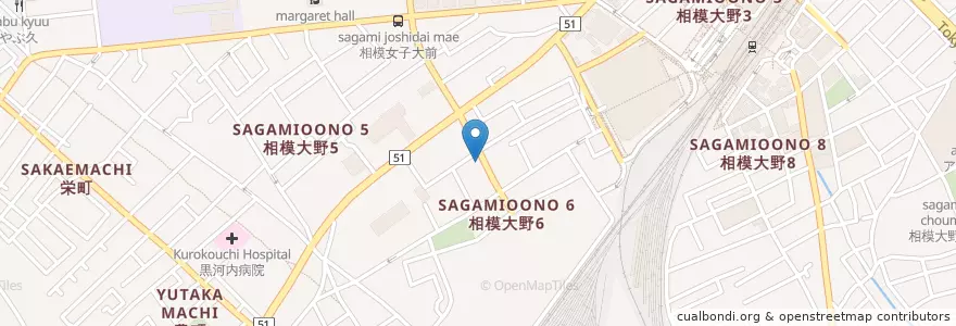 Mapa de ubicacion de 神奈川県相模原児童相談所 en 일본, 가나가와현, 相模原市, 南区.