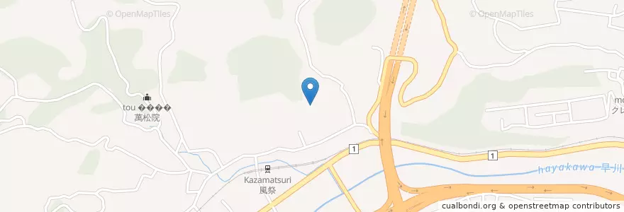 Mapa de ubicacion de 私立湘南ライナス学園小学部 en Япония, Канагава, Одавара.