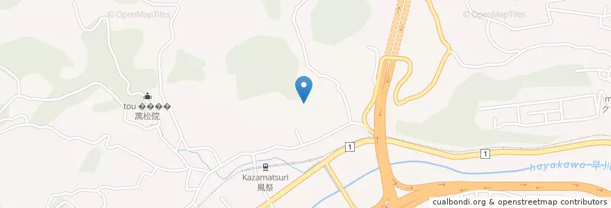 Mapa de ubicacion de 私立湘南ライナス学園高等部 en اليابان, كاناغاوا, 小田原市.