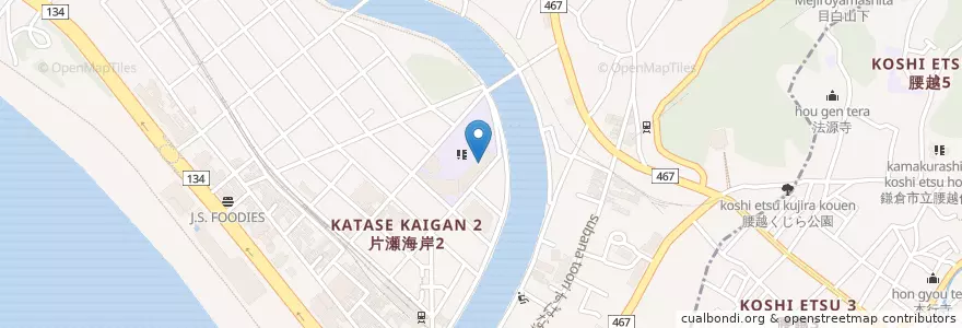 Mapa de ubicacion de 私立湘南白百合学園小学校 en ژاپن, 神奈川県, 藤沢市.