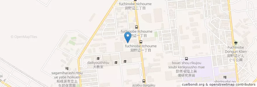 Mapa de ubicacion de 私立麻布大学附属渕野辺高等学校 en Япония, Канагава, Сагамихара, Тюо.