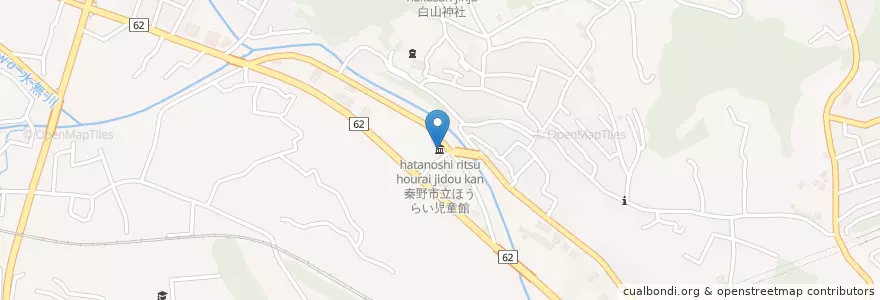 Mapa de ubicacion de 秦野市立ほうらい児童館 en ژاپن, 神奈川県, 秦野市.
