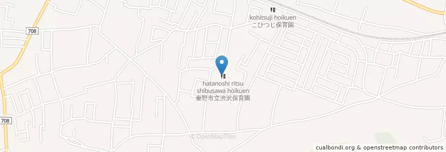 Mapa de ubicacion de 秦野市立渋沢保育園 en Япония, Канагава, Хадано.