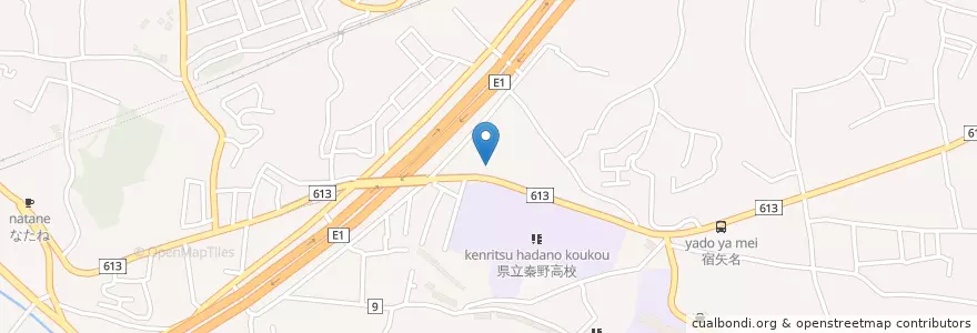 Mapa de ubicacion de 秦野警察署南矢名交番 en Jepun, 神奈川県, 秦野市.