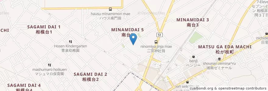 Mapa de ubicacion de 立正保育園 en Japonya, 神奈川県, 相模原市, 南区.