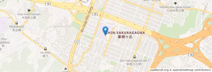 Mapa de ubicacion de 立正桜ケ丘幼稚園 en Japan, Präfektur Kanagawa, Yokohama, 保土ヶ谷区.