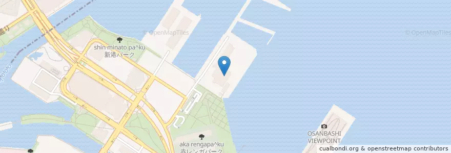 Mapa de ubicacion de 第三管区海上保安本部横浜海上保安部 en Япония, Канагава, Йокогама, Нака.