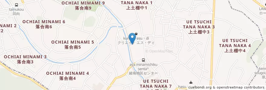 Mapa de ubicacion de 綾南幼稚園 en Japão, 神奈川県, 綾瀬市.