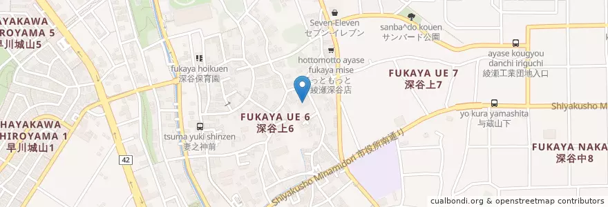 Mapa de ubicacion de 綾瀬中央幼稚園 en ژاپن, 神奈川県, 綾瀬市.