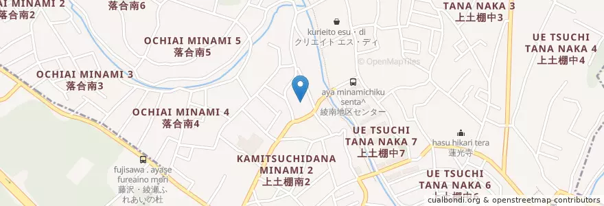 Mapa de ubicacion de 綾瀬市立綾南保育園 en 日本, 神奈川県, 綾瀬市.