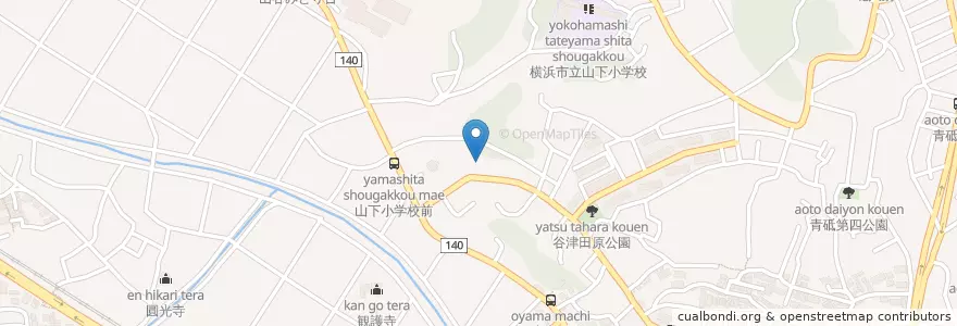 Mapa de ubicacion de 緑幼稚園 en 일본, 가나가와현, 요코하마시, 緑区.