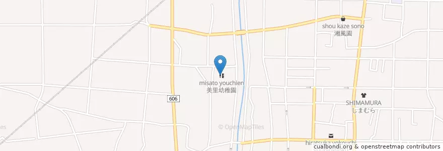 Mapa de ubicacion de 美里幼稚園 en 일본, 가나가와현, 平塚市.