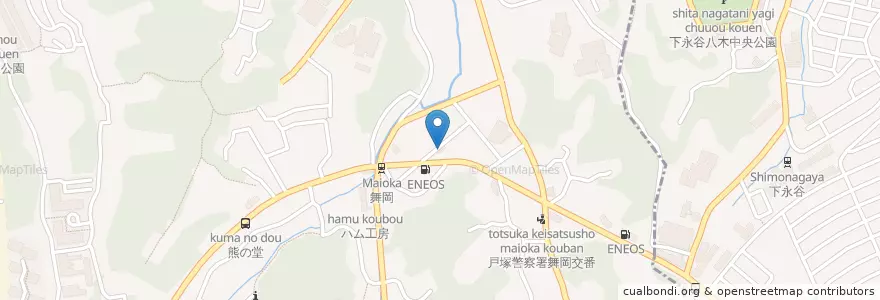 Mapa de ubicacion de 舞岡駅前郵便局 en ژاپن, 神奈川県, 横浜市, 戸塚区.