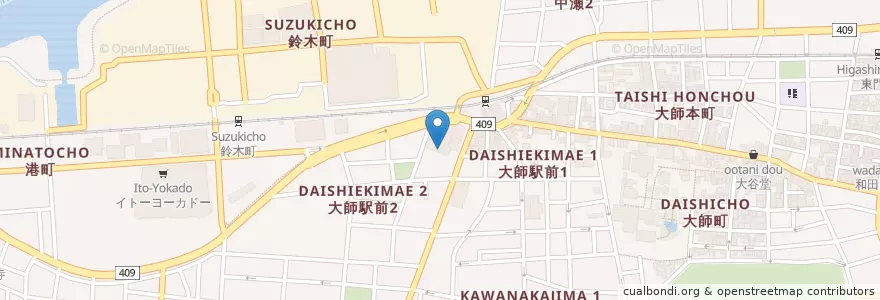 Mapa de ubicacion de 若宮幼稚園 en ژاپن, 神奈川県, 川崎市, 川崎区.