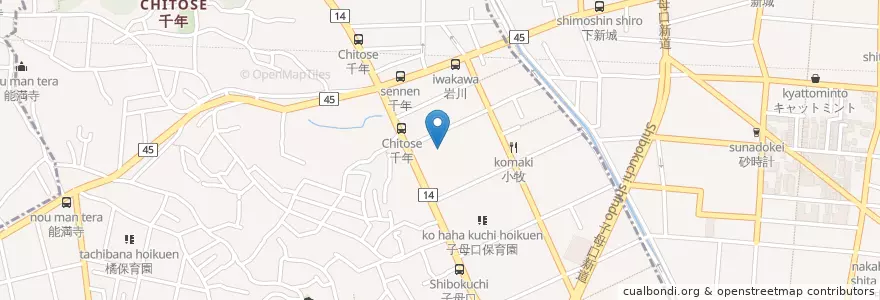 Mapa de ubicacion de 若竹幼稚園 en Japón, Prefectura De Kanagawa, Kawasaki, 高津区.