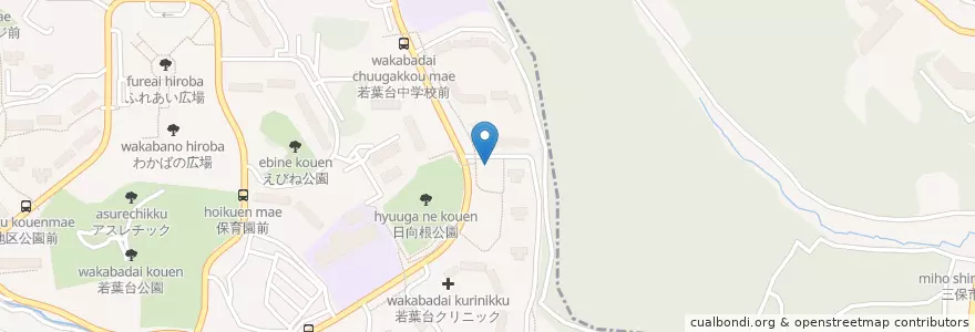 Mapa de ubicacion de 若葉台第一幼稚園 en 日本, 神奈川県, 横浜市.