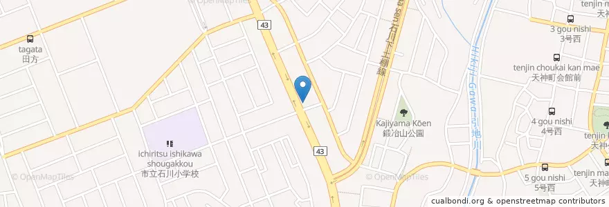 Mapa de ubicacion de 藤沢北警察署石川交番 en 日本, 神奈川県, 藤沢市.