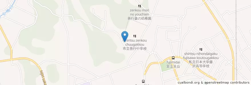 Mapa de ubicacion de 藤沢市あずま保育園 en 日本, 神奈川縣, 藤沢市.