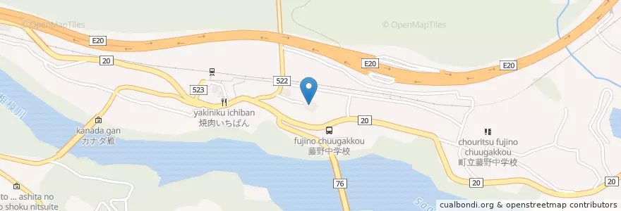 Mapa de ubicacion de 藤野町役場 en Japan, Kanagawa Prefecture, Sagamihara, Midori Ward.