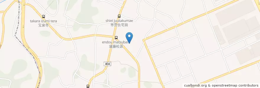 Mapa de ubicacion de 遠藤保育園 en 日本, 神奈川県, 藤沢市.