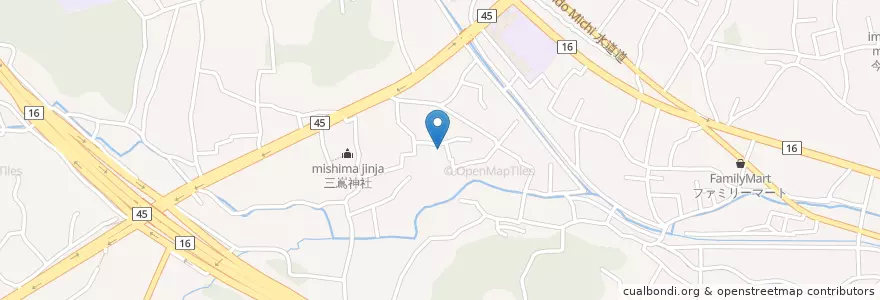 Mapa de ubicacion de 都岡幼稚園 en Japan, Kanagawa Prefecture, Yokohama, Asahi Ward.
