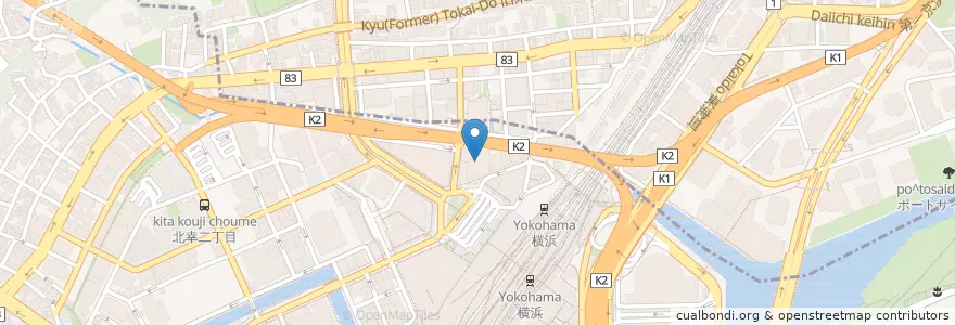 Mapa de ubicacion de 都市再生機構神奈川地域支社横浜住宅管理センター en Japon, Préfecture De Kanagawa, 横浜市, 神奈川区.