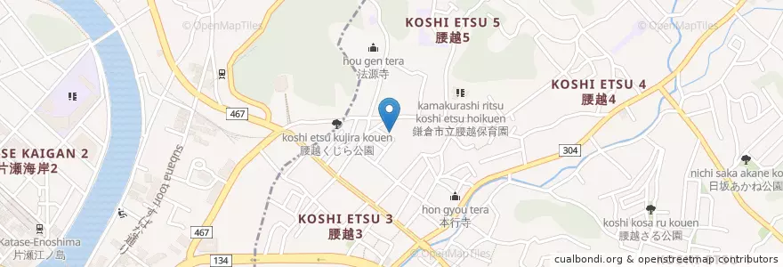 Mapa de ubicacion de 鎌倉幼稚舎幼稚園 en Japonya, 神奈川県, 鎌倉市.