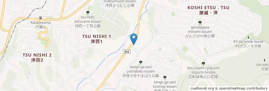 Mapa de ubicacion de 鎌倉警察署津駐在所 en 日本, 神奈川県, 鎌倉市.
