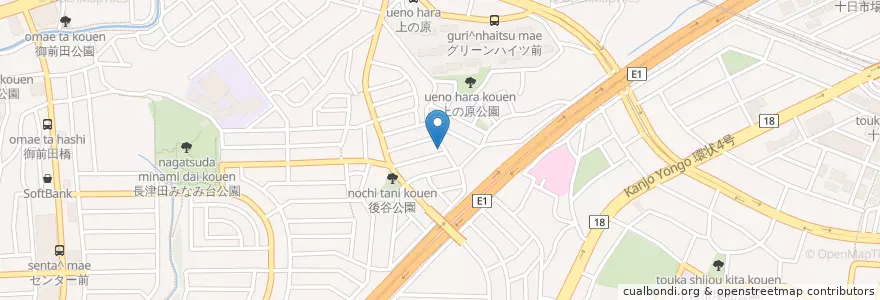 Mapa de ubicacion de 長津田幼皃アカデミー en Япония, Канагава, Йокогама, Мидори.